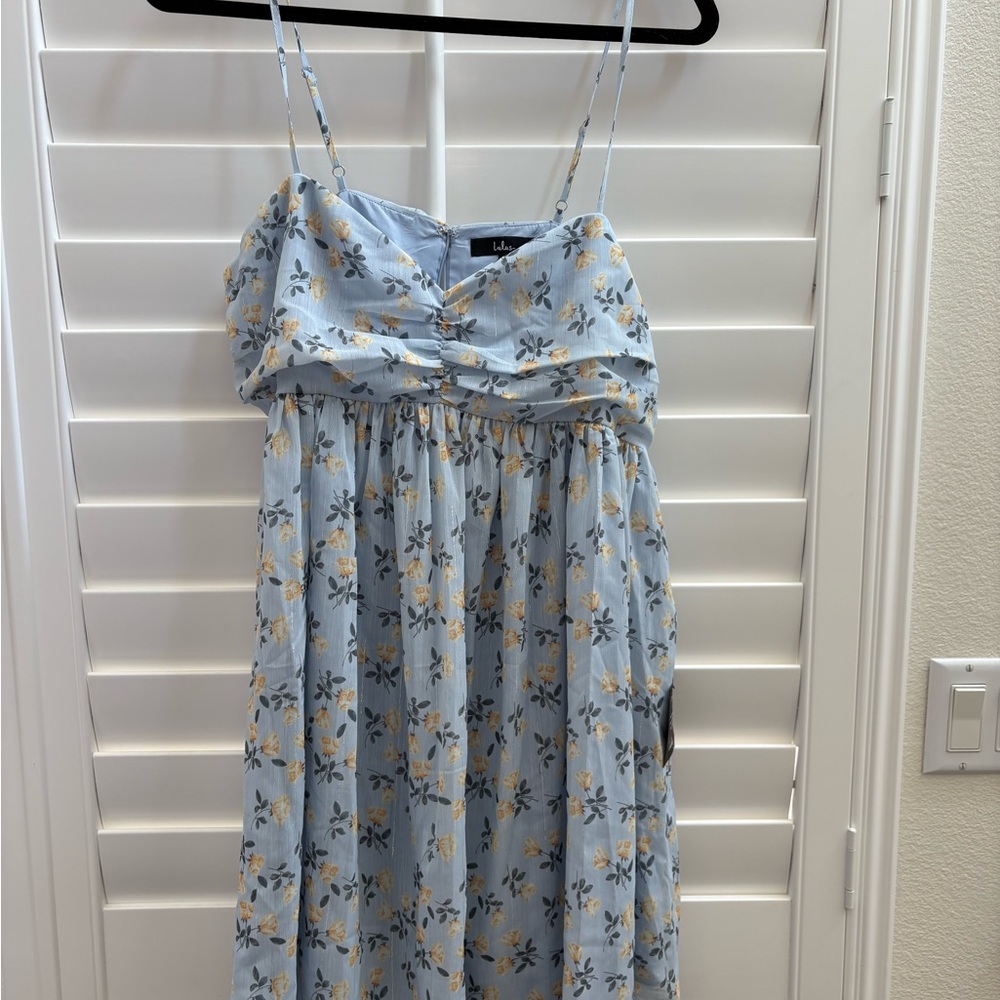 NWT Lulu's Blue Spaghetti Strap Sundress